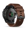 Смарт-часы Garmin Fenix 5x Plus,Sapph Slate Gray with Brown Leather Band