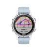 Часы Garmin Fenix 5S Plus белые с голубым ремешком
