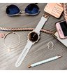 Часы Garmin Fenix 5S Plus розовое золото с белым ремешком