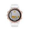 Часы Garmin Fenix 5S Plus розовое золото с белым ремешком
