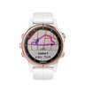 Часы Garmin Fenix 5S Plus розовое золото с белым ремешком