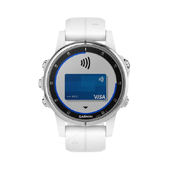 Часы Garmin Fenix 5S Plus Sapphire белые с белым ремешком