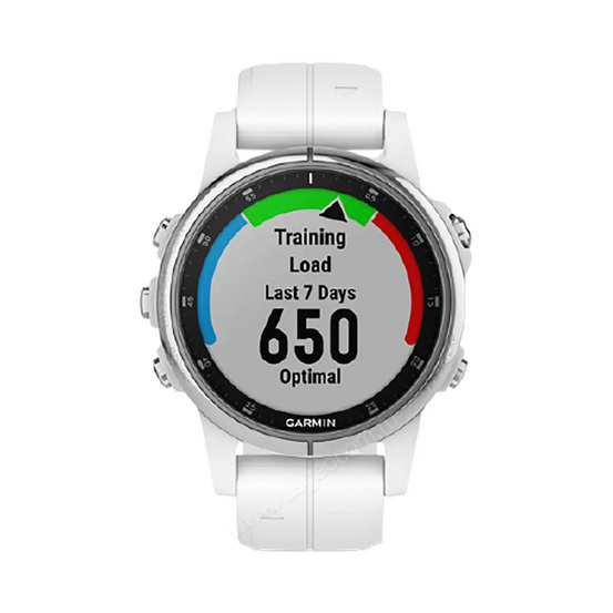 Часы Garmin Fenix 5S Plus Sapphire белые с белым ремешком
