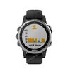 Часы Garmin Fenix 5S Plus серебристые с черным ремешком