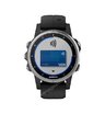 Часы Garmin Fenix 5S Plus серебристые с черным ремешком