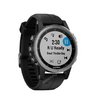 Часы Garmin Fenix 5S Plus серебристые с черным ремешком