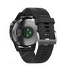 Часы Garmin Fenix 5 серебристые с черным ремешком