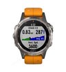 Часы Garmin Fenix 5 Plus Sapphire титановый с оранжевым ремешком Россия