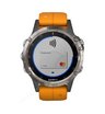 Часы Garmin Fenix 5 Plus Sapphire титановый с оранжевым ремешком Россия