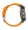 Часы Garmin Fenix 5 Plus Sapphire титановый с оранжевым ремешком Россия