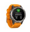 GPS-часы Garmin Fenix 5 PLUS Sapphire титановые с оранжевым ремешком
