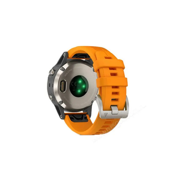 GPS-часы Garmin Fenix 5 PLUS Sapphire титановые с оранжевым ремешком