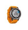 GPS-часы Garmin Fenix 5 PLUS Sapphire титановые с оранжевым ремешком