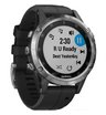 GPS-часы Garmin Fenix 5 PLUS Glass серебристые с черным ремешком