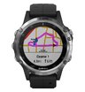 GPS-часы Garmin Fenix 5 PLUS Glass серебристые с черным ремешком