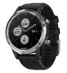 GPS-часы Garmin Fenix 5 PLUS Glass серебристые с черным ремешком