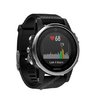 Часы Garmin Fenix 5S серебристые с черным ремешком