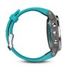Часы с GPS Garmin Fenix 5S серебристые с бирюзовым ремешком