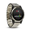 Часы с GPS Garmin Fenix 5S Sapphire золотистые с металлическим браслетом