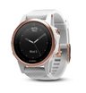 Часы с GPS Garmin Fenix 5S Sapphire розовое золото с белым браслетом