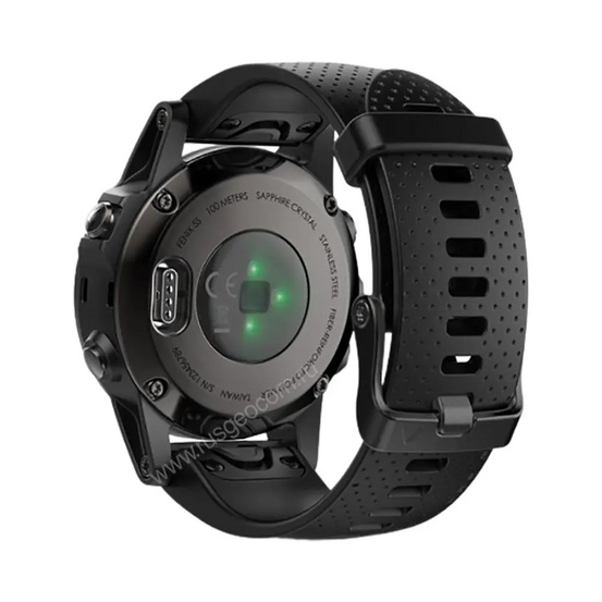 Часы Garmin Fenix 5S Sapphire черные с черным ремешком
