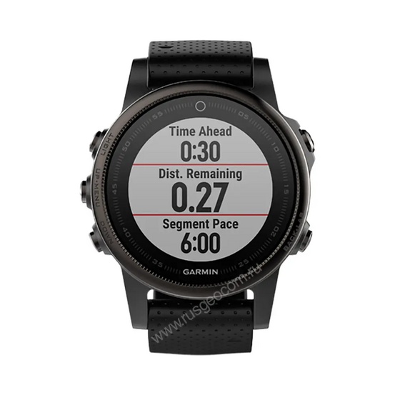 Часы Garmin Fenix 5S Sapphire черные с черным ремешком
