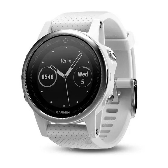 Часы с GPS Garmin Fenix 5S белые с белым ремешком