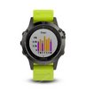 Часы с GPS Garmin Fenix 5 с желтым ремешком