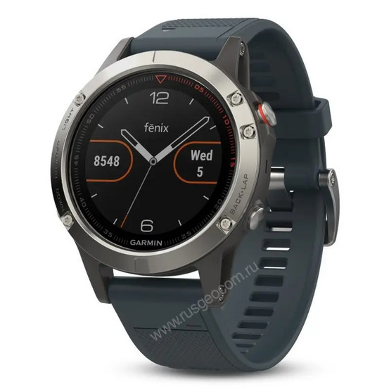 Часы с GPS Garmin Fenix 5 с синим ремешком