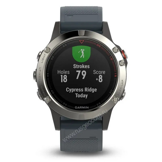 Часы с GPS Garmin Fenix 5 с синим ремешком