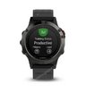 Часы с GPS Garmin Fenix 5 серые с черным ремешком и HRM-Tri
