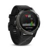 Часы с GPS Garmin Fenix 5 серые с черным ремешком и HRM-Tri