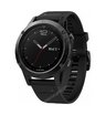 Часы с GPS Garmin Fenix 5 серые с черным ремешком