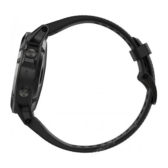 Часы с GPS Garmin Fenix 5 серые с черным ремешком