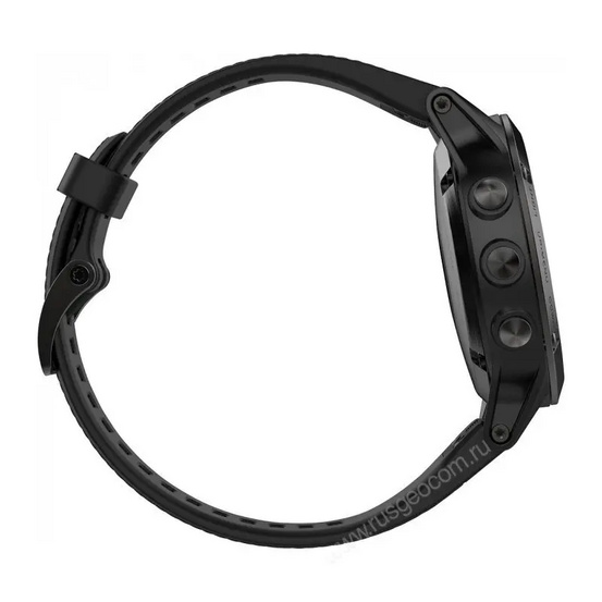 Часы с GPS Garmin Fenix 5 серые с черным ремешком