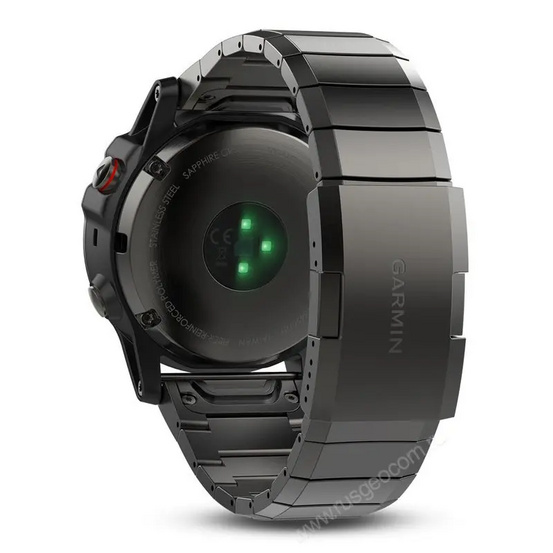 Часы с GPS Garmin Fenix 5 Sapphire серые с металлическим браслетом