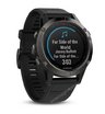 Часы с GPS Garmin Fenix 5 Sapphire с черным ремешком и HRM