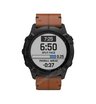 Часы Garmin Fenix 6X Sapphire черный DLC с каштановым кожаным ремешком
