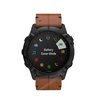 Часы Garmin Fenix 6X Sapphire черный DLC с каштановым кожаным ремешком
