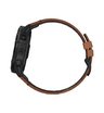 Часы Garmin Fenix 6X Sapphire черный DLC с каштановым кожаным ремешком