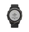 Часы Garmin Fenix 6X Sapphire серый DLC с черным ремешком