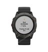 Часы Garmin Fenix 6X Pro Solar титановый серый DLC с черным ремешком