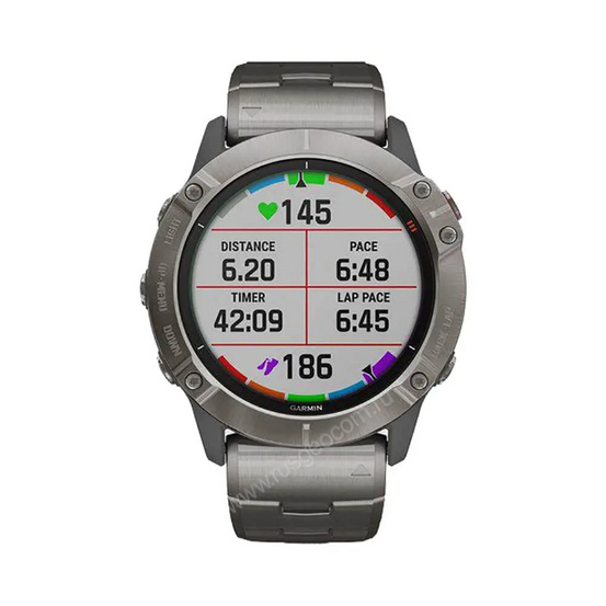 Часы Garmin Fenix 6X Pro Solar титановый с титановым браслетом
