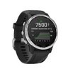 Часы Garmin Fenix 6S Solar серебристый с черным ремешком