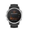 Часы Garmin Fenix 6S Solar серебристый с черным ремешком