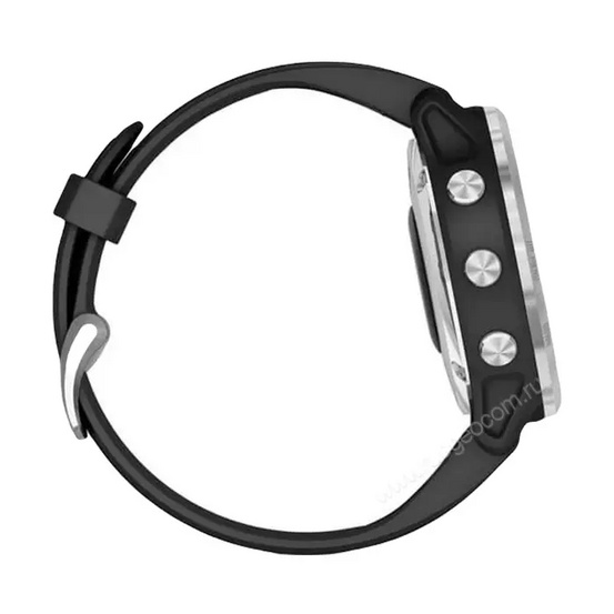 Часы Garmin Fenix 6S Solar серебристый с черным ремешком