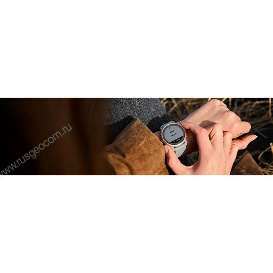 Часы Garmin Fenix 6S белые с белым ремешком