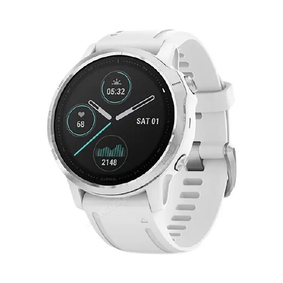 Часы Garmin Fenix 6S белые с белым ремешком