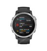 Часы Garmin Fenix 6S серебристые с черным ремешком