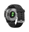 Часы Garmin Fenix 6S серебристые с черным ремешком